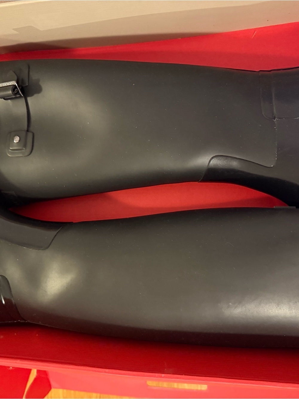 Hunter Women's Refined Tall Gloss Duo Boots in Black